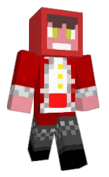 persian red and sea pink Minecraft skin — Classic model