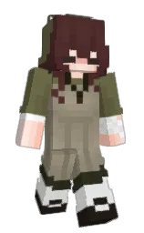 black and hemlock Minecraft skin — Slim model — first worn by lullukat