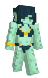 magic mint and vista blue Minecraft skin — Slim model — first worn by vonChieftain