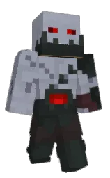 santas gray and aluminium Minecraft skin — Classic model — first worn by bayou_iwi