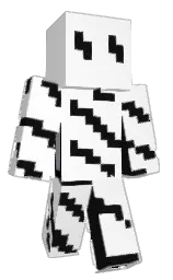 cod gray and white Minecraft skin — Classic model