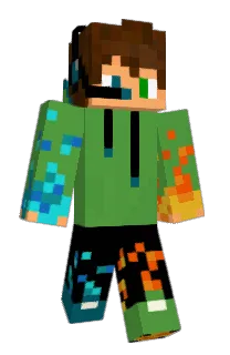 Front of Udnek's skin