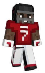 black haze and dark burgundy Minecraft skin — Classic model — first worn by Soyboy19