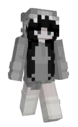 Minecraft-Skin in gray und boulder — Modell: Schmal