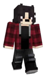 thunder and black white Minecraft skin — Classic model — first worn by Dean_Akimbo