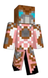 PL0SK1's Minecraft skin wearing the Mojang Office cape