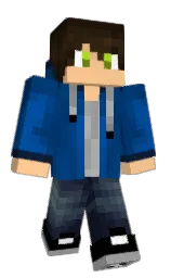 Rendrin's Minecraft skin wearing the MCC 15th Year cape