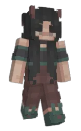 Woty's Minecraft skin wearing the Migrator cape