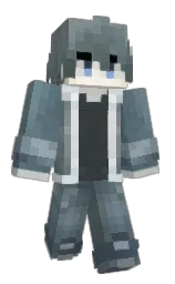 sirocco and slate gray Minecraft skin — Classic model