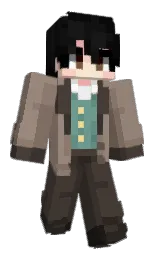 armadillo and pale oyster Minecraft skin — Classic model — first worn by Eustyle