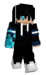 black and alto Minecraft skin — Slim model