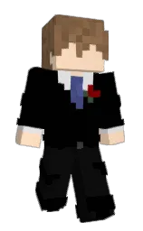 black and cod gray Minecraft skin — Slim model
