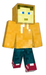 lightning yellow and sunglow Minecraft skin — Classic model — first worn by Fifiss12