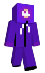 blue gem and black Minecraft skin — Classic model — first worn by A1mt1c