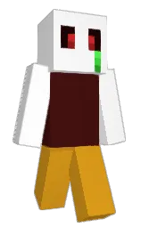 white and dixie Minecraft skin — Classic model