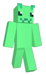 screamin' green and gable green Minecraft skin — Slim model — first worn by VesperBandit_TTV