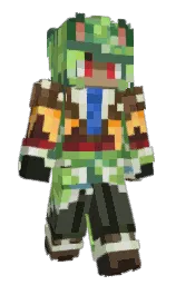 mantis and hippie green Minecraft skin — Classic model