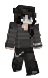 mine shaft and cod gray Minecraft skin — Slim model — first worn by Maily_lia