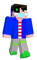 blue and your pink Minecraft skin — Classic model