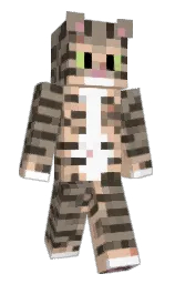 pale oyster and desert sand Minecraft skin — Slim model — first worn by CatNine9