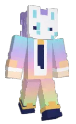 white lilac and rajah Minecraft skin — Classic model — first worn by AndrewSACLM