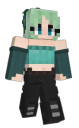 mine shaft and pixie green Minecraft skin — Slim model — first worn by coralpinn
