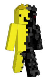 ripe lemon and black Minecraft skin — Slim model — first worn by Myth_7x