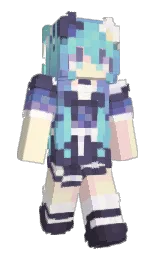 morning glory and mulled wine Minecraft skin — Slim model — first worn by jazzactual