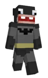 mine shaft and black Minecraft skin — Classic model