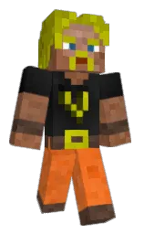 HeltAlone's Minecraft skin wearing the Pan cape