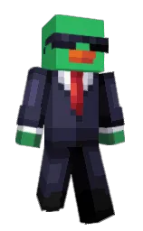 jungle green and ebony clay Minecraft skin — Slim model — first worn by iMagic092