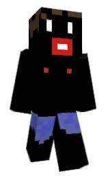 black and saddle Minecraft skin — Classic model — first worn by frostymrh