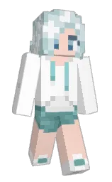 Winglyss's Minecraft skin wearing the Aurora cape