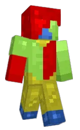 guardsman red and black Minecraft skin — Classic model — first worn by quazilisk