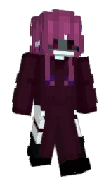 coffee bean and aubergine Minecraft skin — Slim model — first worn by YoungMaidennn
