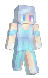 spindle and blizzard blue Minecraft skin — Slim model