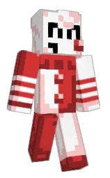 white and your pink Minecraft skin — Classic model — first worn by thtoneballmaster