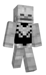 silver and shady lady Minecraft skin — Slim model — first worn by oioioioo