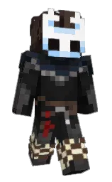 cod gray and woody brown Minecraft skin — Slim model — first worn by Zuirth
