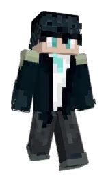 black pearl and shark Minecraft skin — Slim model — first worn by S0luus