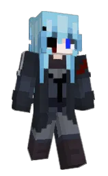 shark and cornflower Minecraft skin — Classic model — first worn by VigilanteSky