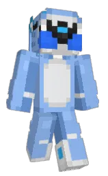 jordy blue and black Minecraft skin — Slim model