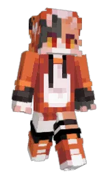medium carmine and red damask Minecraft skin — Slim model