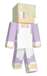 prelude and white Minecraft skin — Slim model — first worn by Crystal_unicorn