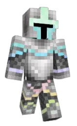 black and white Minecraft skin — Classic model — first worn by Steveuruncle