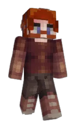 black and cocoa bean Minecraft skin — Classic model — first worn by Rustedleaves