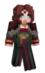 cocoa bean and pine cone Minecraft skin — Slim model — first worn by Ilyrana