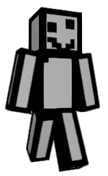 silver chalice and black Minecraft skin — Slim model