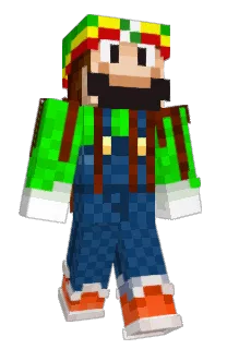 Front of PolyFlop's skin