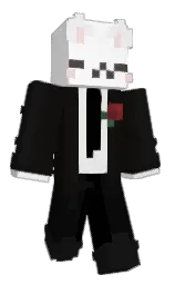 cod gray and white Minecraft skin — Slim model — first worn by SnowyWantsKeke